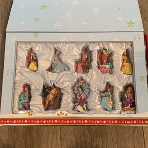 DisneyStore Limited Edition Princess Holiday Ornament Set